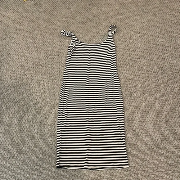 Bodycon Popular Basics Dress Zara White And Black Striped Bodycon Dress